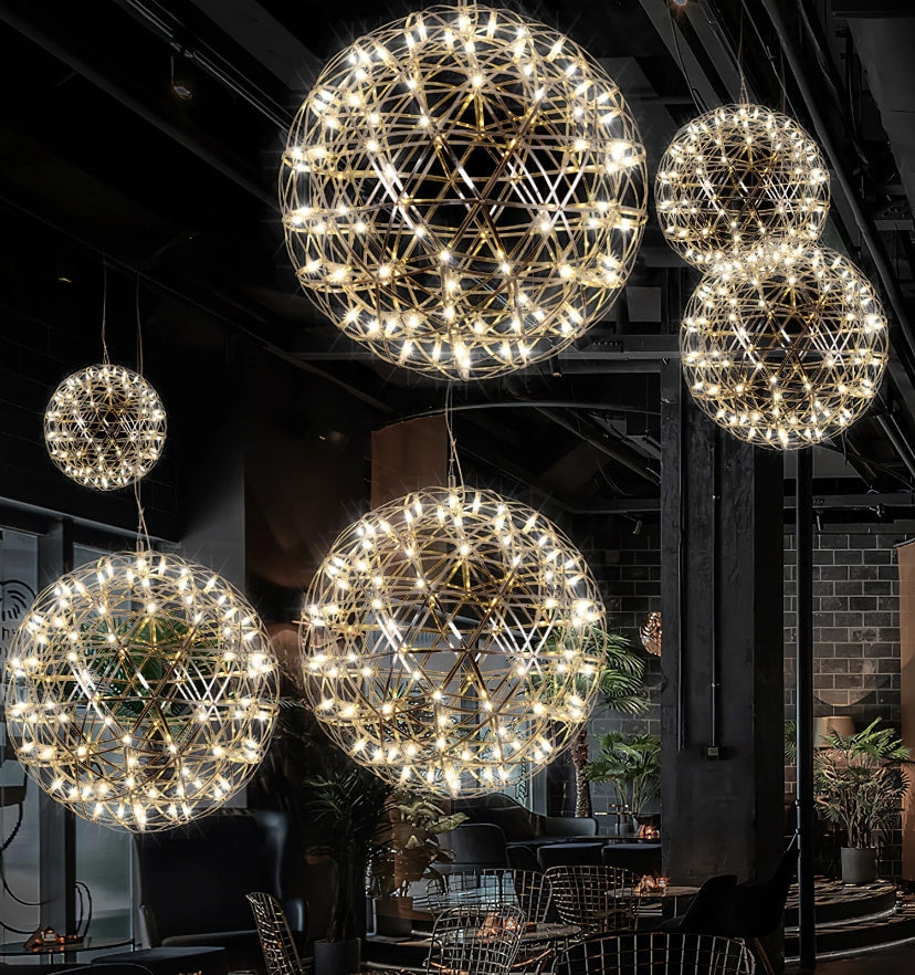 Silver Spark Ball Chandelier - NexioPick