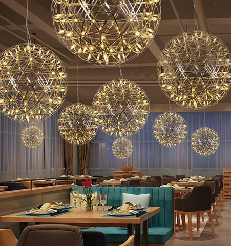 Silver Spark Ball Chandelier - NexioPick