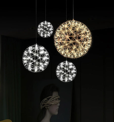 Silver Spark Ball Chandelier - NexioPick