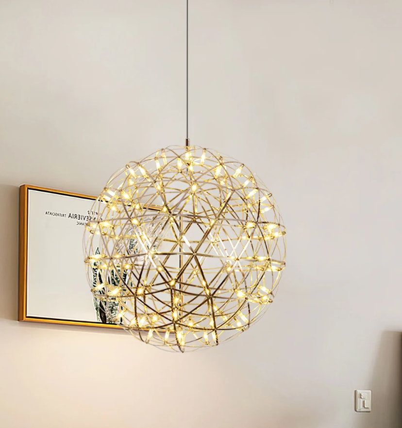 Silver Spark Ball Chandelier - NexioPick