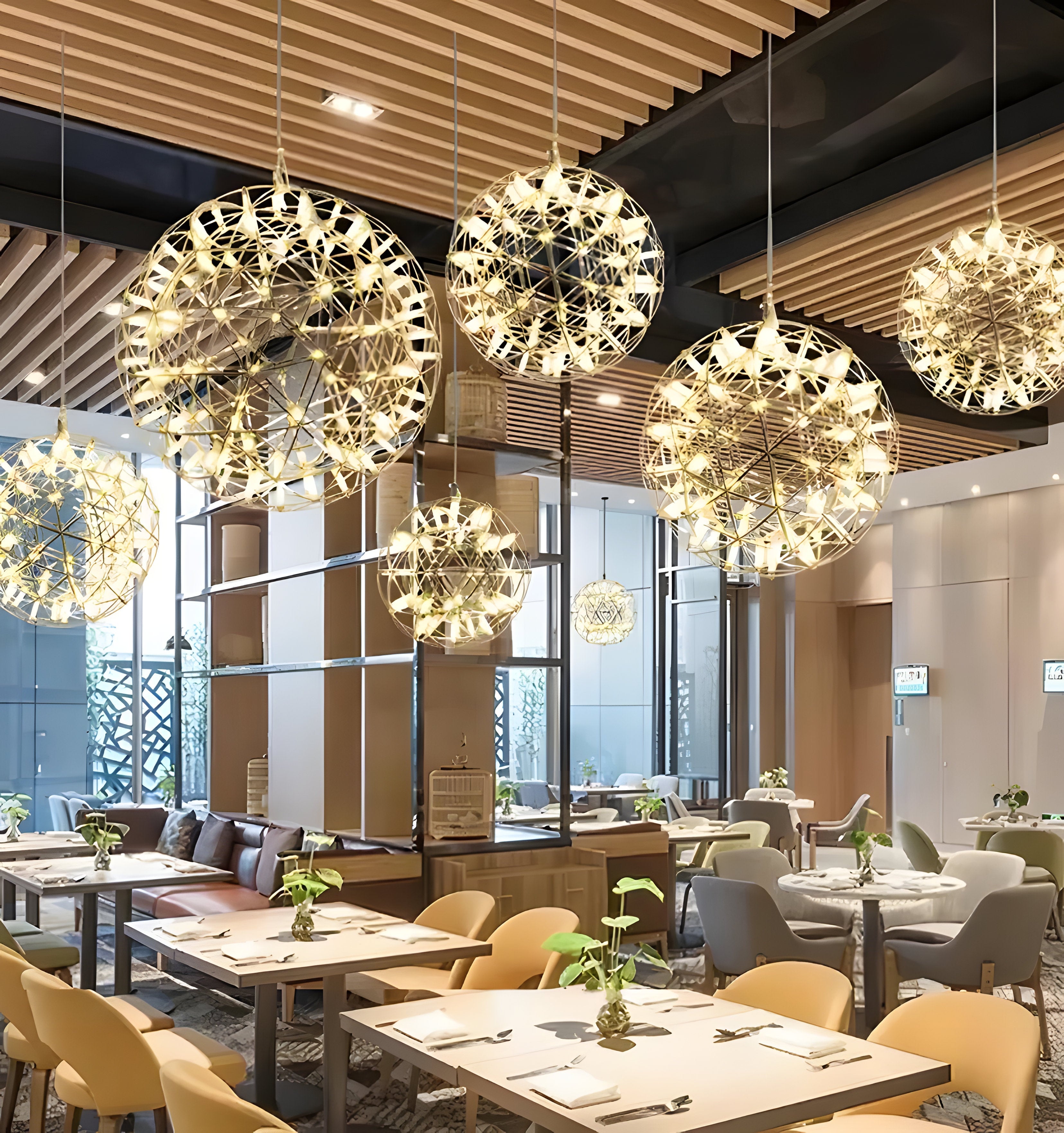 Silver Spark Ball Chandelier - NexioPick