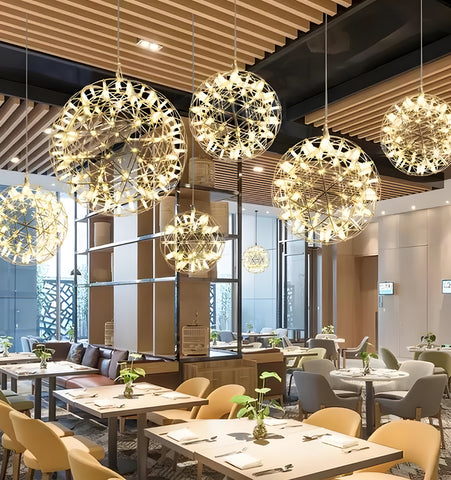 Silver Spark Ball Chandelier - NexioPick