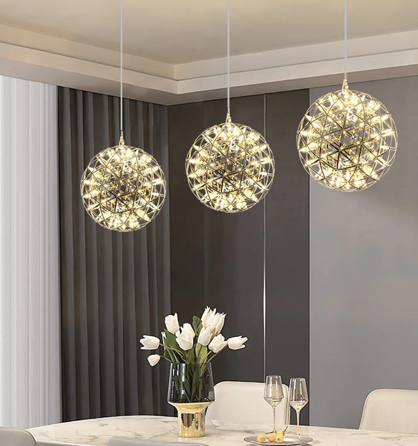 Silver Spark Ball Chandelier - NexioPick