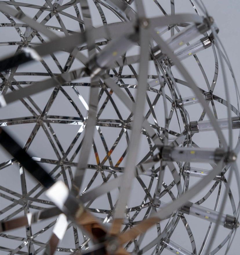 Silver Spark Ball Chandelier - NexioPick