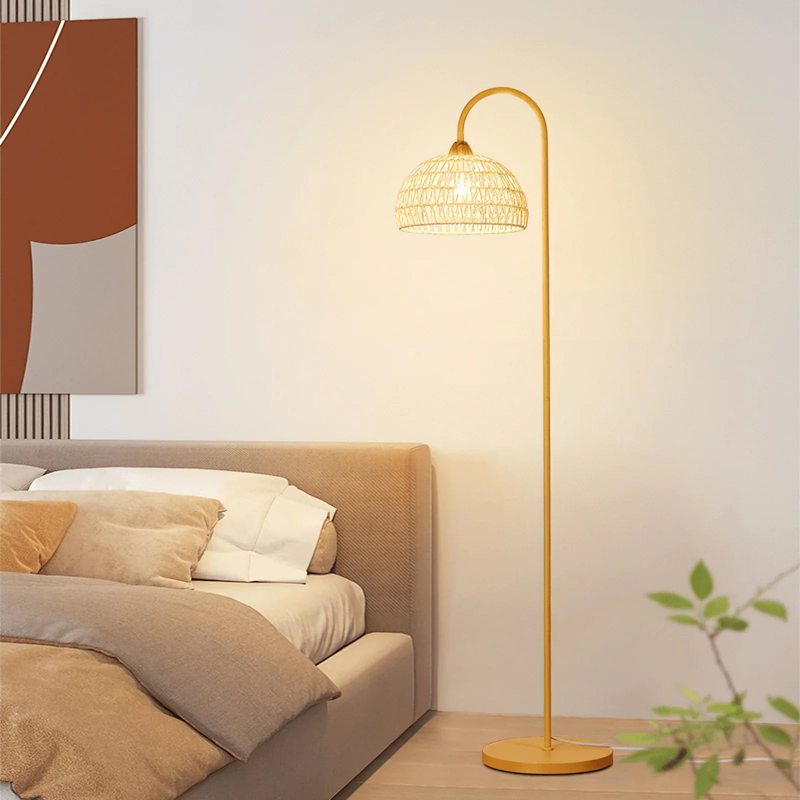 Rattan Arch Floor Lamp - NexioPick
