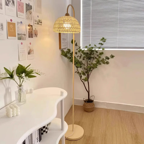 Rattan Arch Floor Lamp - NexioPick