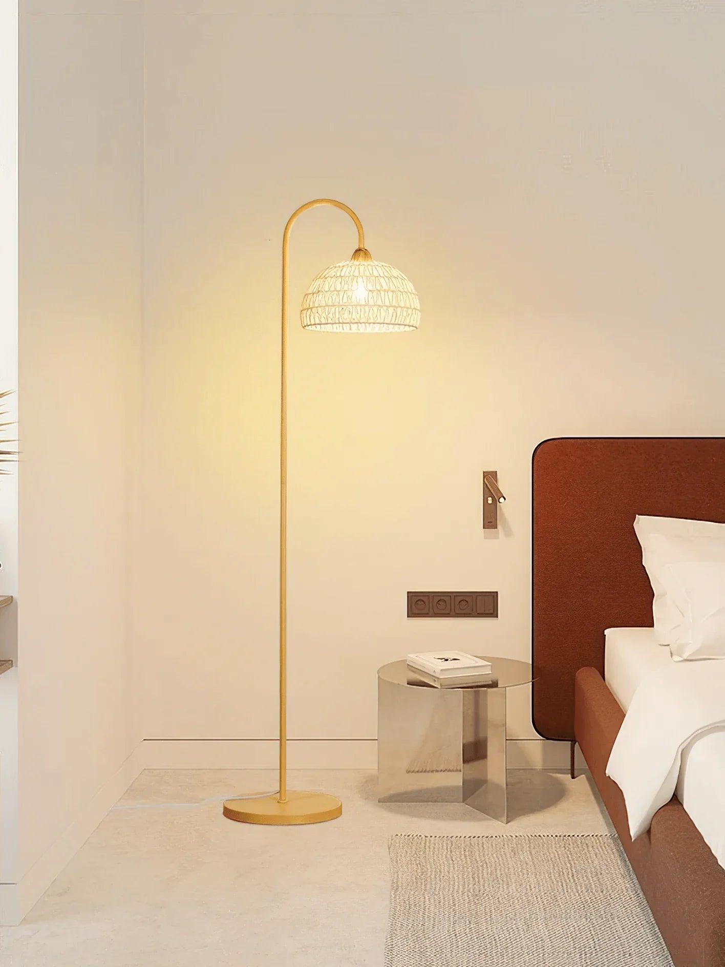 Rattan Arch Floor Lamp - NexioPick