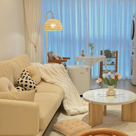 Rattan Arch Floor Lamp - NexioPick