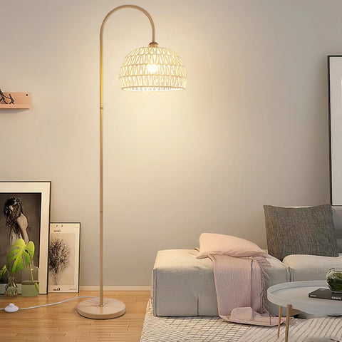 Rattan Arch Floor Lamp - NexioPick