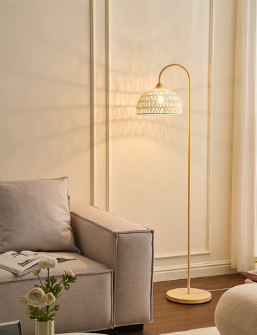 Rattan Arch Floor Lamp - NexioPick