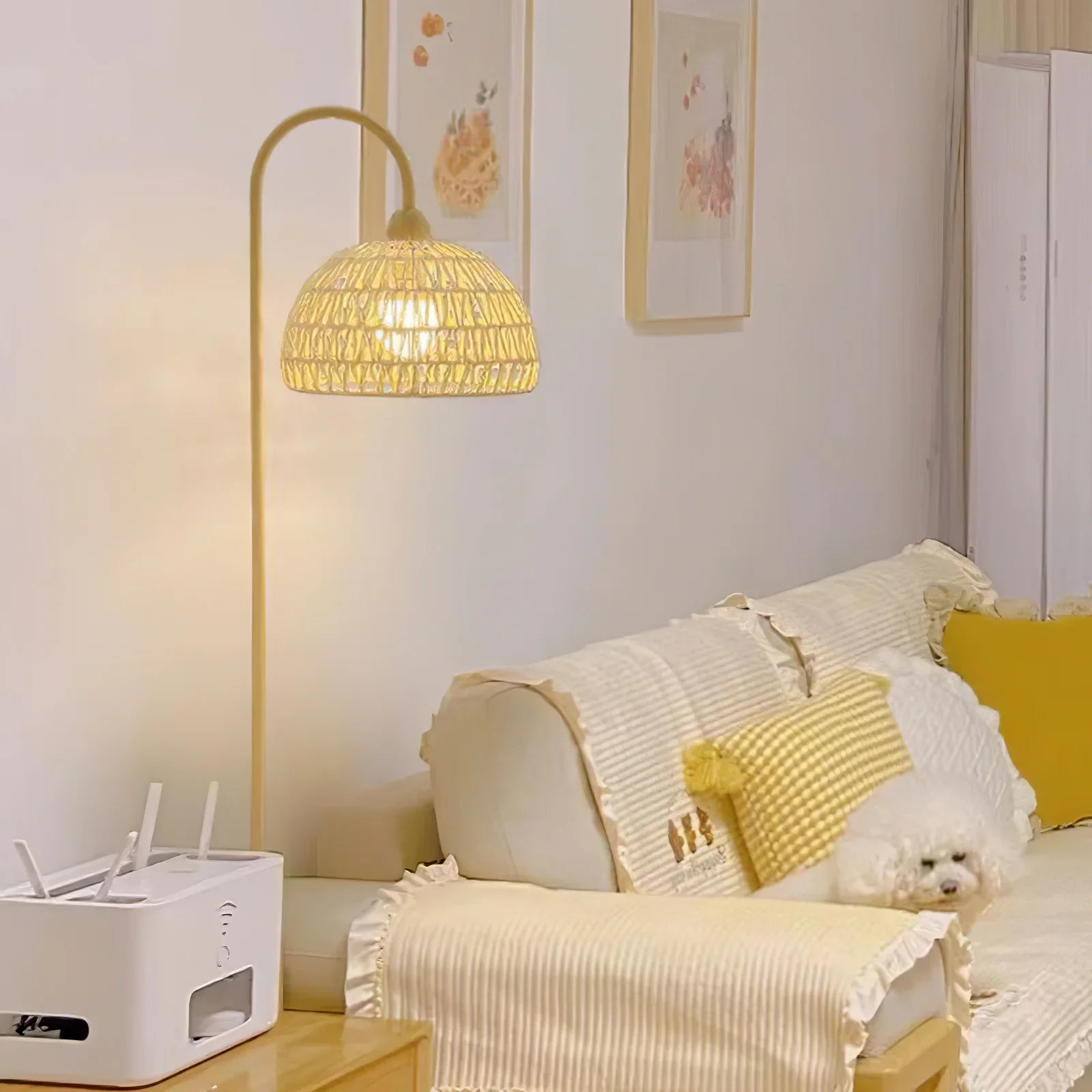 Rattan Arch Floor Lamp - NexioPick