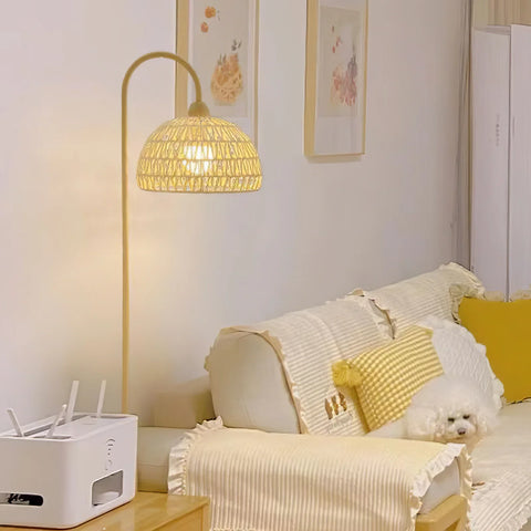 Rattan Arch Floor Lamp - NexioPick