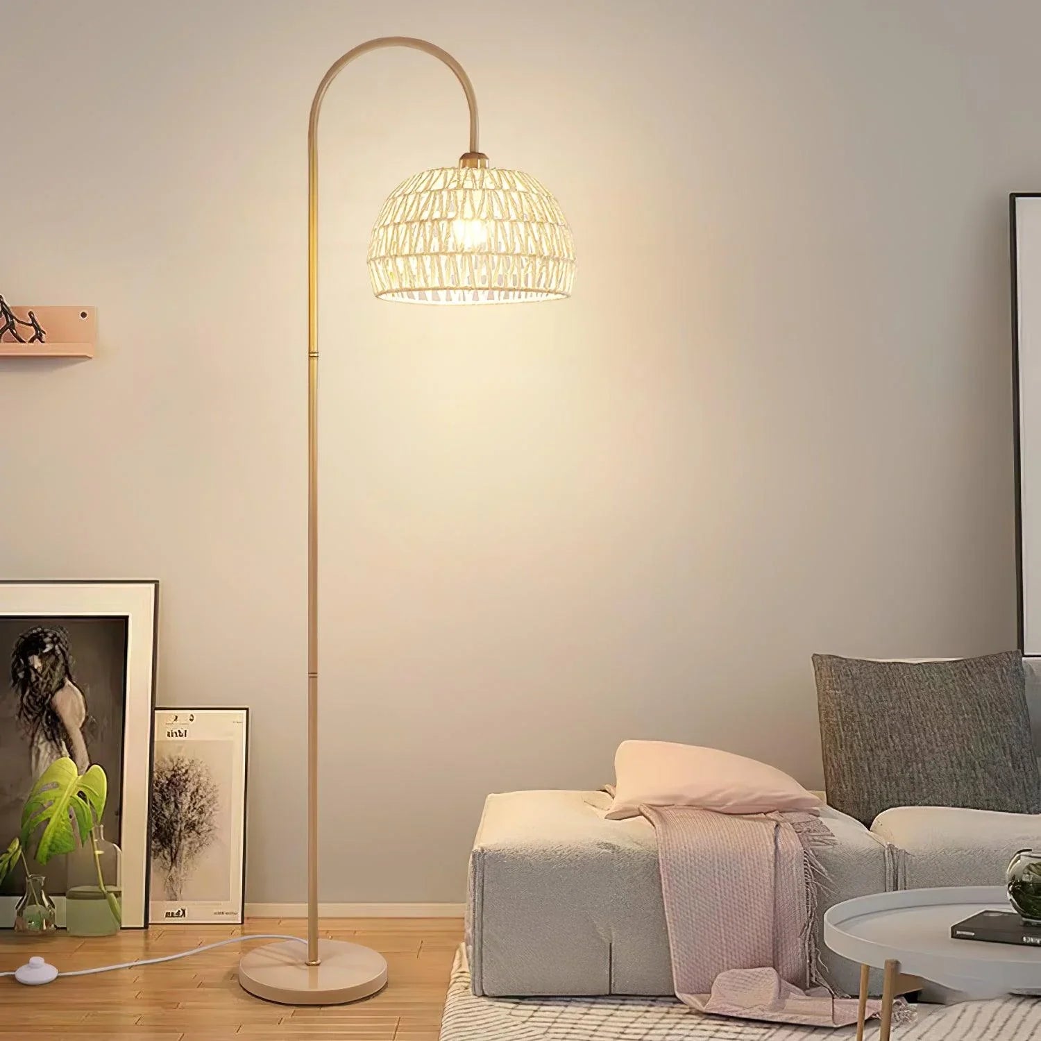 Rattan Arch Floor Lamp - NexioPick