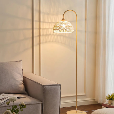 Rattan Arch Floor Lamp - NexioPick