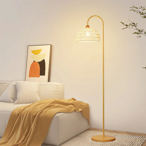 Rattan Arch Floor Lamp - NexioPick
