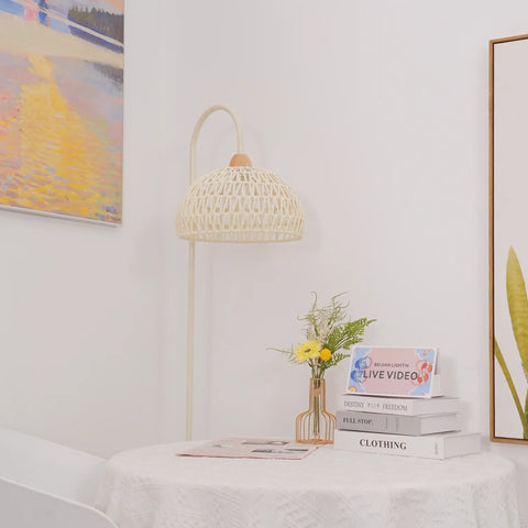 Rattan Arch Floor Lamp - NexioPick