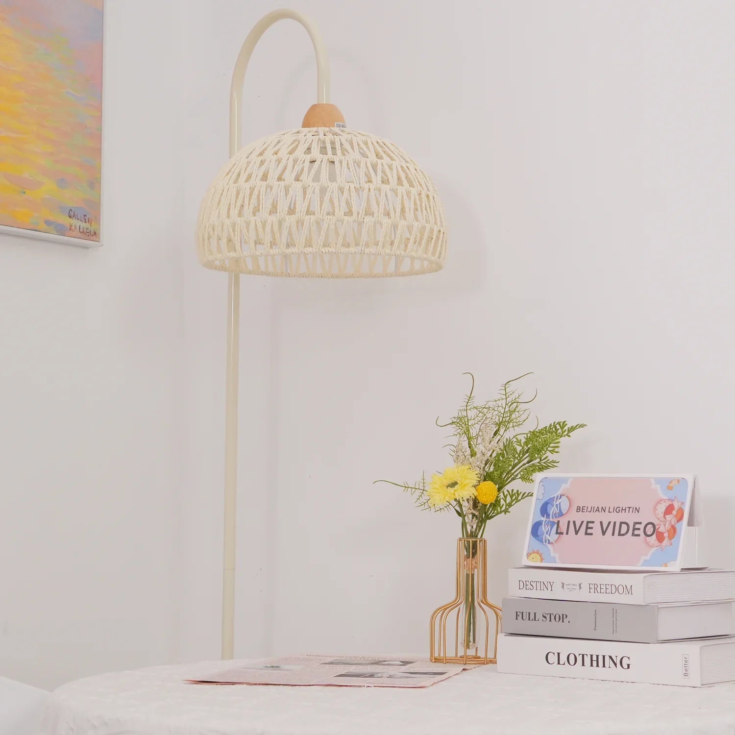 Rattan Arch Floor Lamp - NexioPick