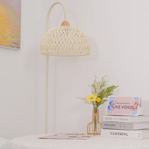 Rattan Arch Floor Lamp - NexioPick