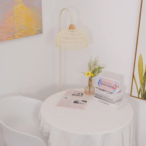 Rattan Arch Floor Lamp - NexioPick