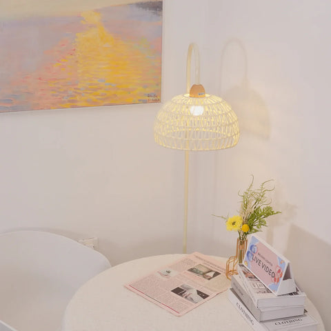 Rattan Arch Floor Lamp - NexioPick