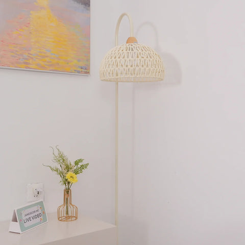 Rattan Arch Floor Lamp - NexioPick