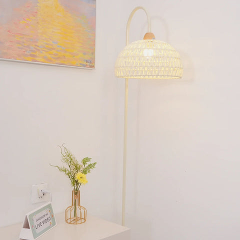 Rattan Arch Floor Lamp - NexioPick