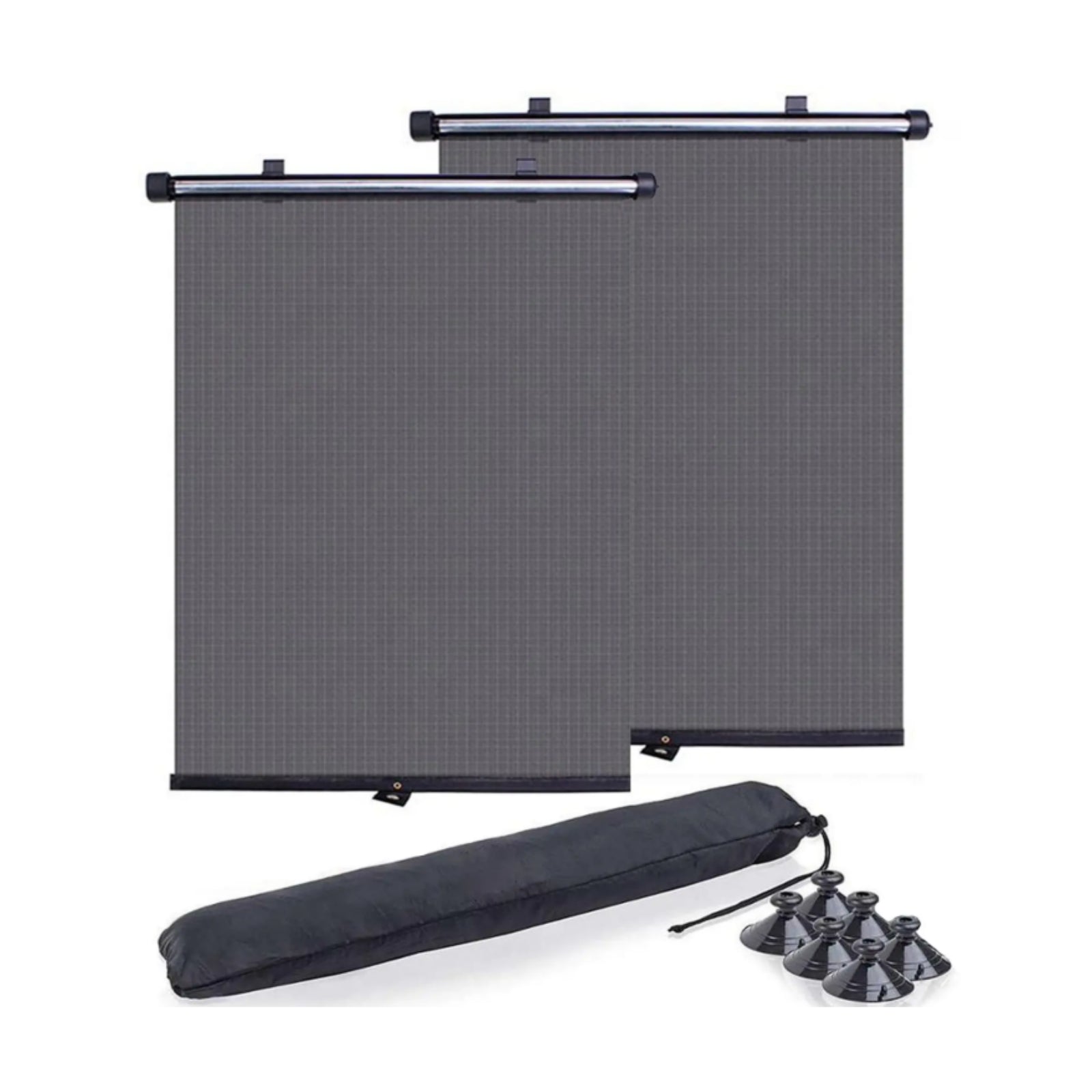 Retractable Car Window Shades – 2-Pack UV Protection & Heat Blocking Sunshades for Baby & Pet Safety