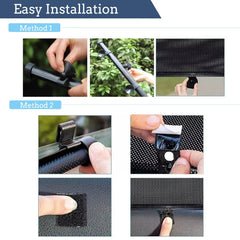 Retractable Car Window Shades – 2-Pack UV Protection & Heat Blocking Sunshades for Baby & Pet Safety