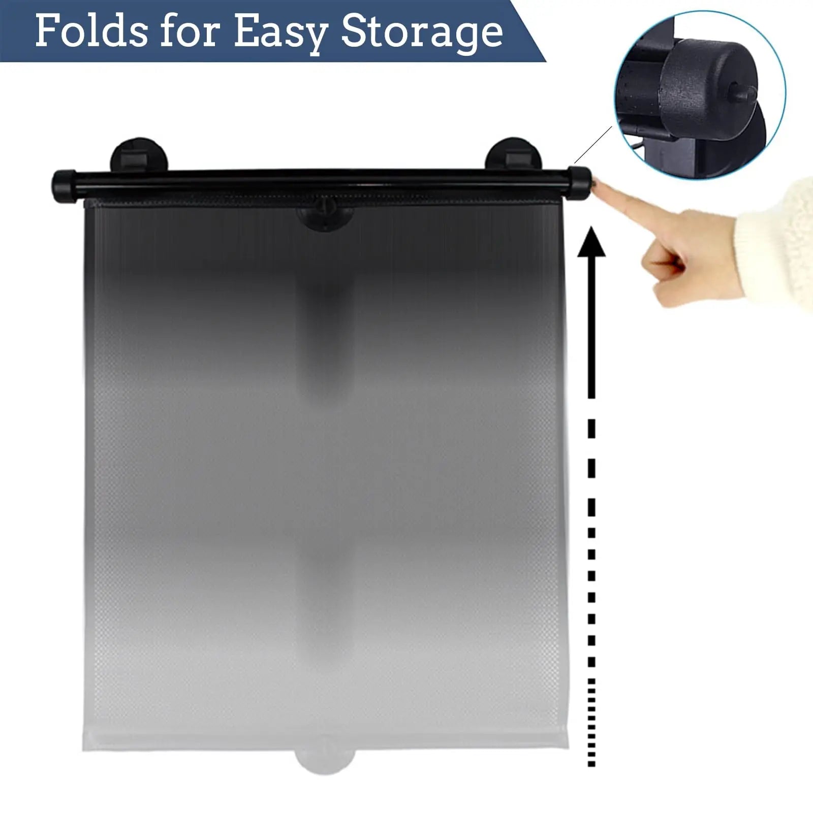 Retractable Car Window Shades – 2-Pack UV Protection & Heat Blocking Sunshades for Baby & Pet Safety