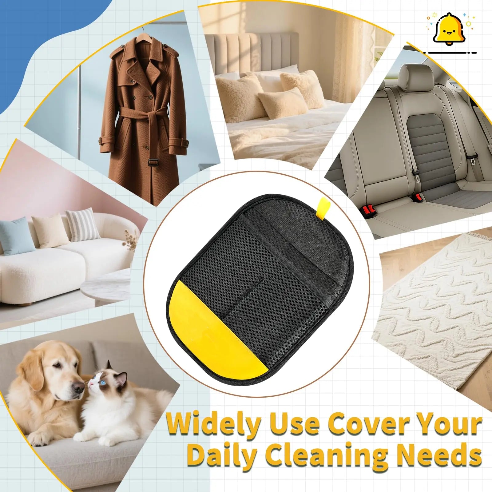 Electrostatic Pet Hair Removal Glove – Reusable & Effortless Hair Remover for All Fabrics