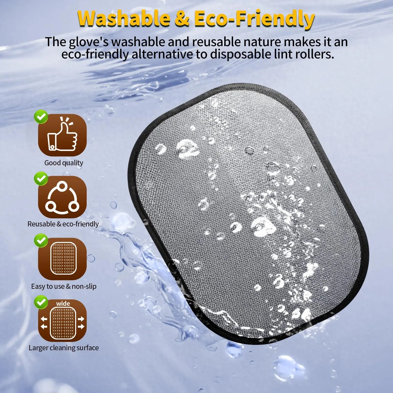 Electrostatic Pet Hair Removal Glove – Reusable & Effortless Hair Remover for All Fabrics