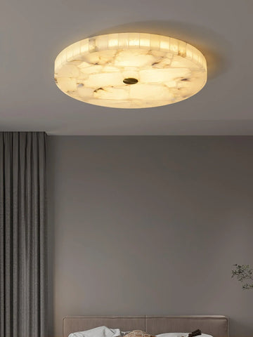 Round Alabaster Ceiling Lamp - NexioPick