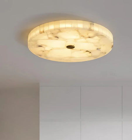 Round Alabaster Ceiling Lamp - NexioPick