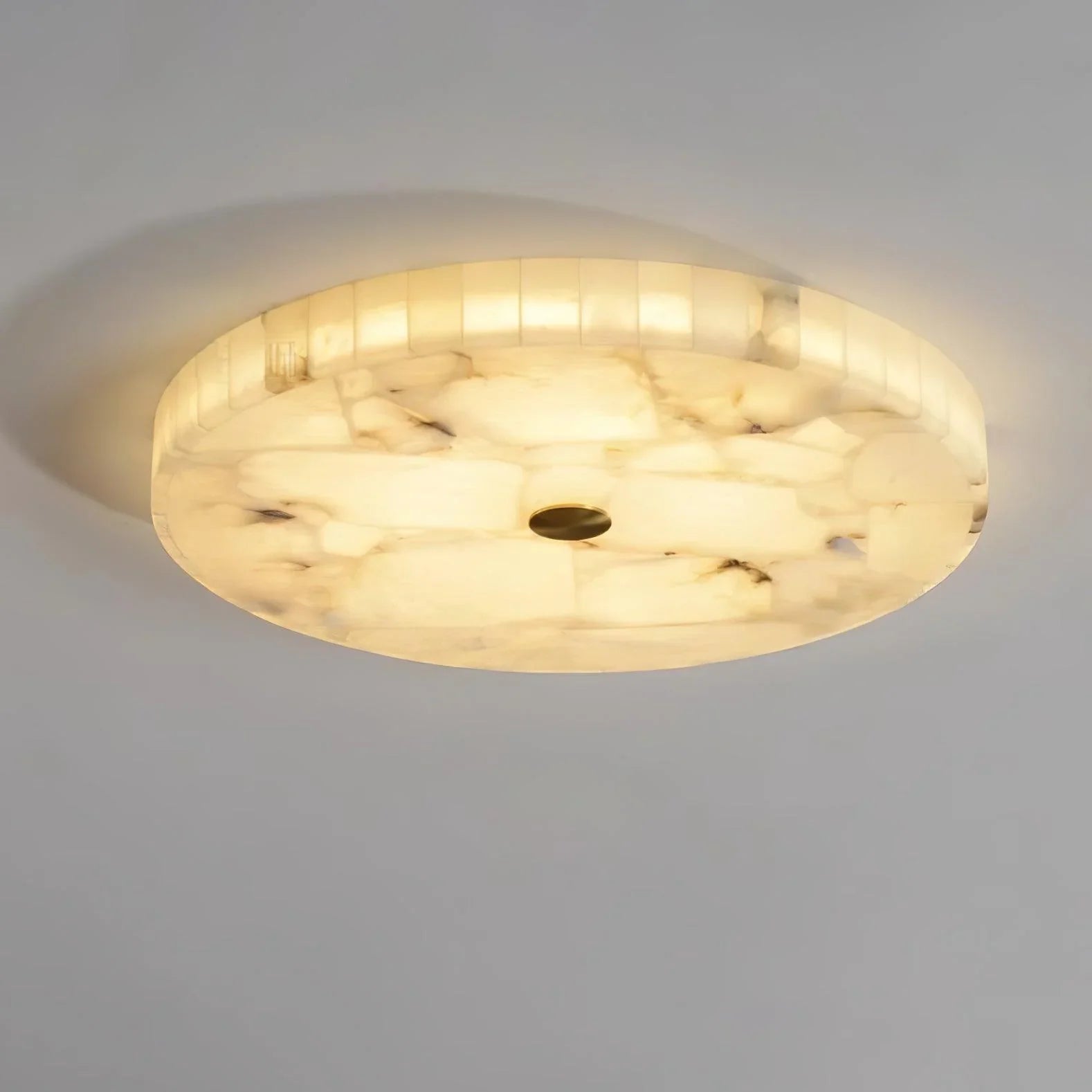 Round Alabaster Ceiling Lamp - NexioPick