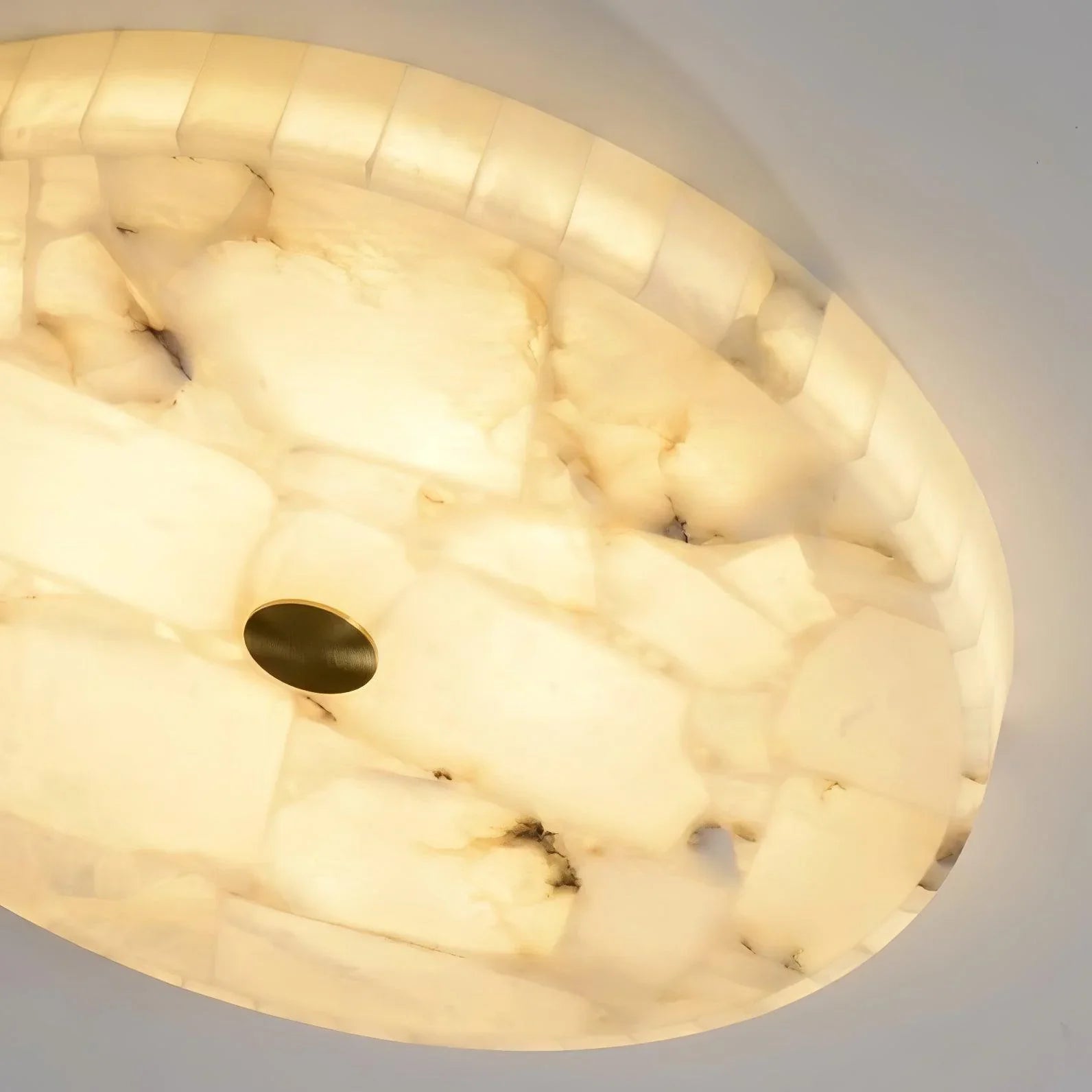 Round Alabaster Ceiling Lamp - NexioPick
