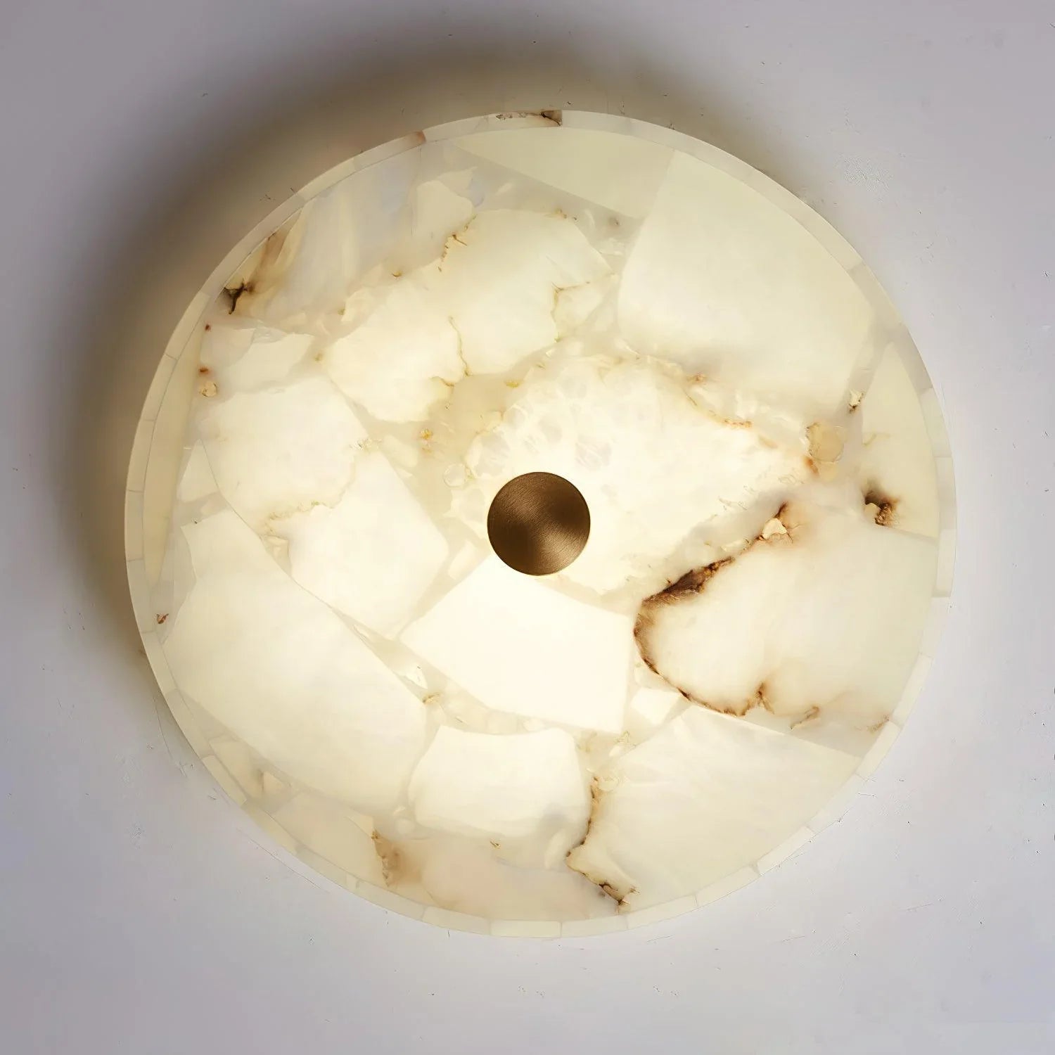 Round Alabaster Ceiling Lamp - NexioPick