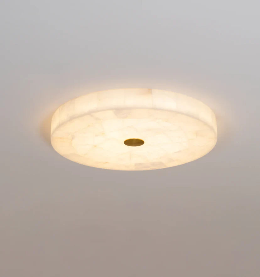 Round Alabaster Ceiling Lamp - NexioPick
