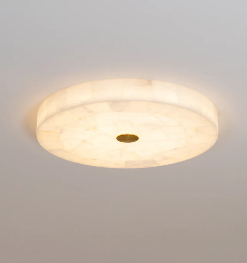 Round Alabaster Ceiling Lamp - NexioPick