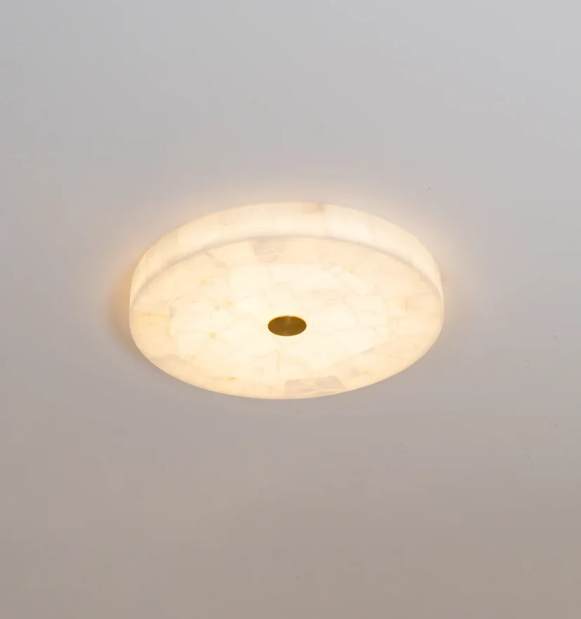 Round Alabaster Ceiling Lamp - NexioPick