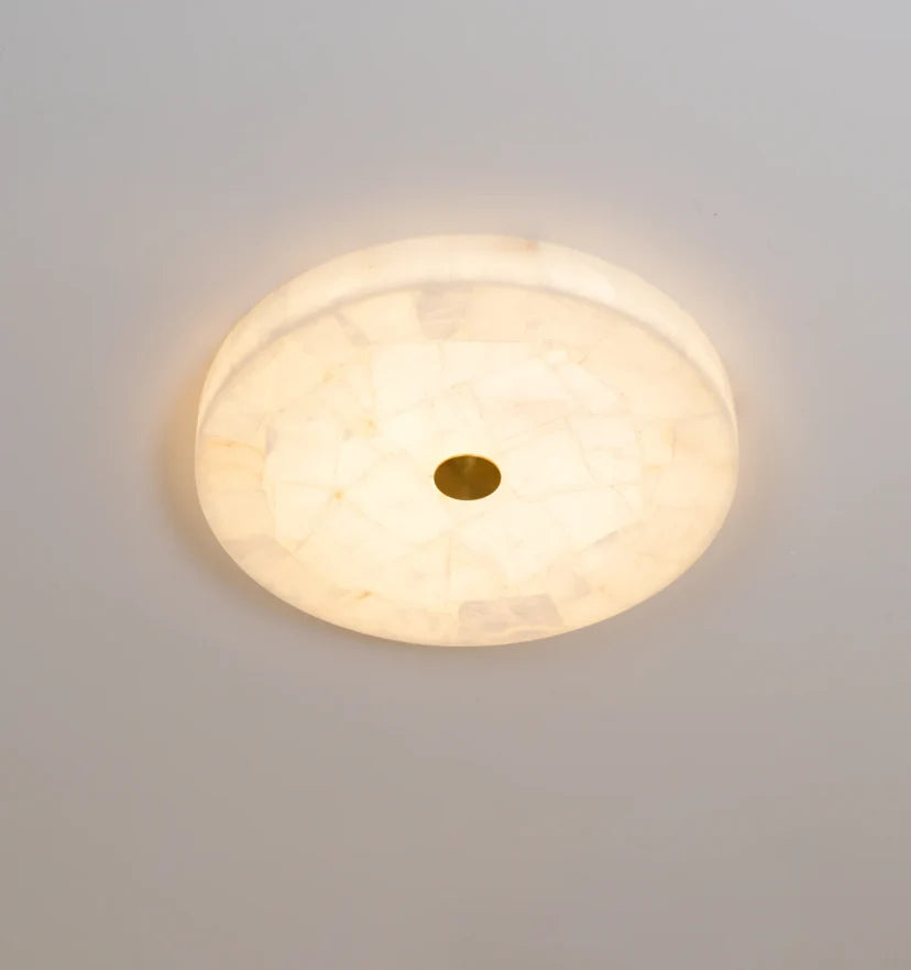 Round Alabaster Ceiling Lamp - NexioPick