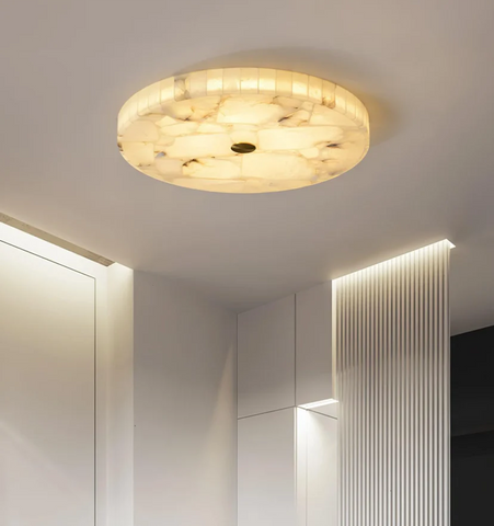Round Alabaster Ceiling Lamp - NexioPick