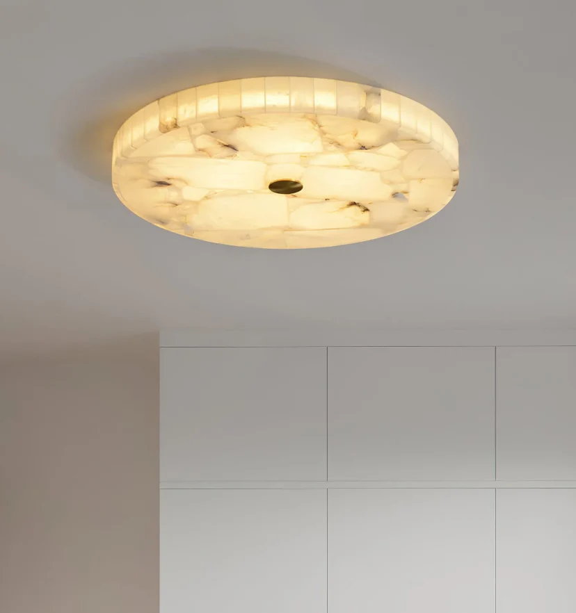 Round Alabaster Ceiling Lamp - NexioPick