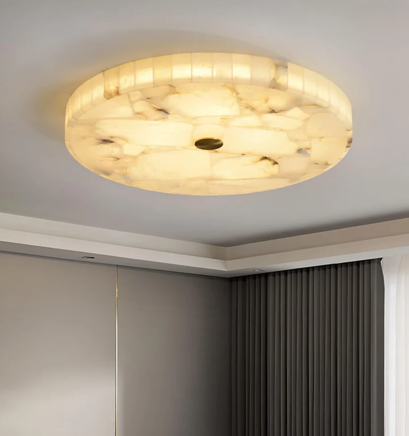Round Alabaster Ceiling Lamp - NexioPick