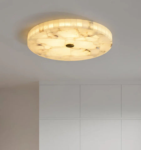 Round Alabaster Ceiling Lamp - NexioPick