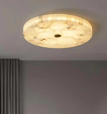 Round Alabaster Ceiling Lamp - NexioPick