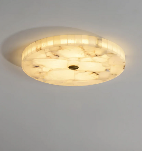 Round Alabaster Ceiling Lamp - NexioPick
