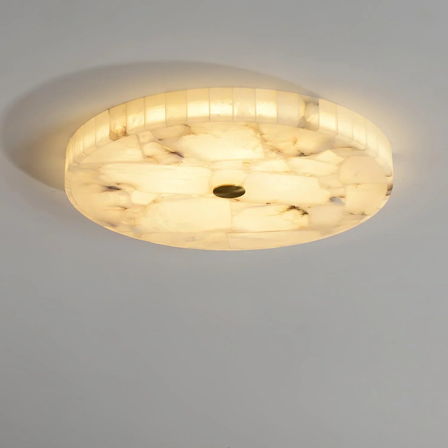Round Alabaster Ceiling Lamp - NexioPick