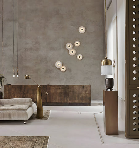 Round Alabaster Wall Lamp - NexioPick