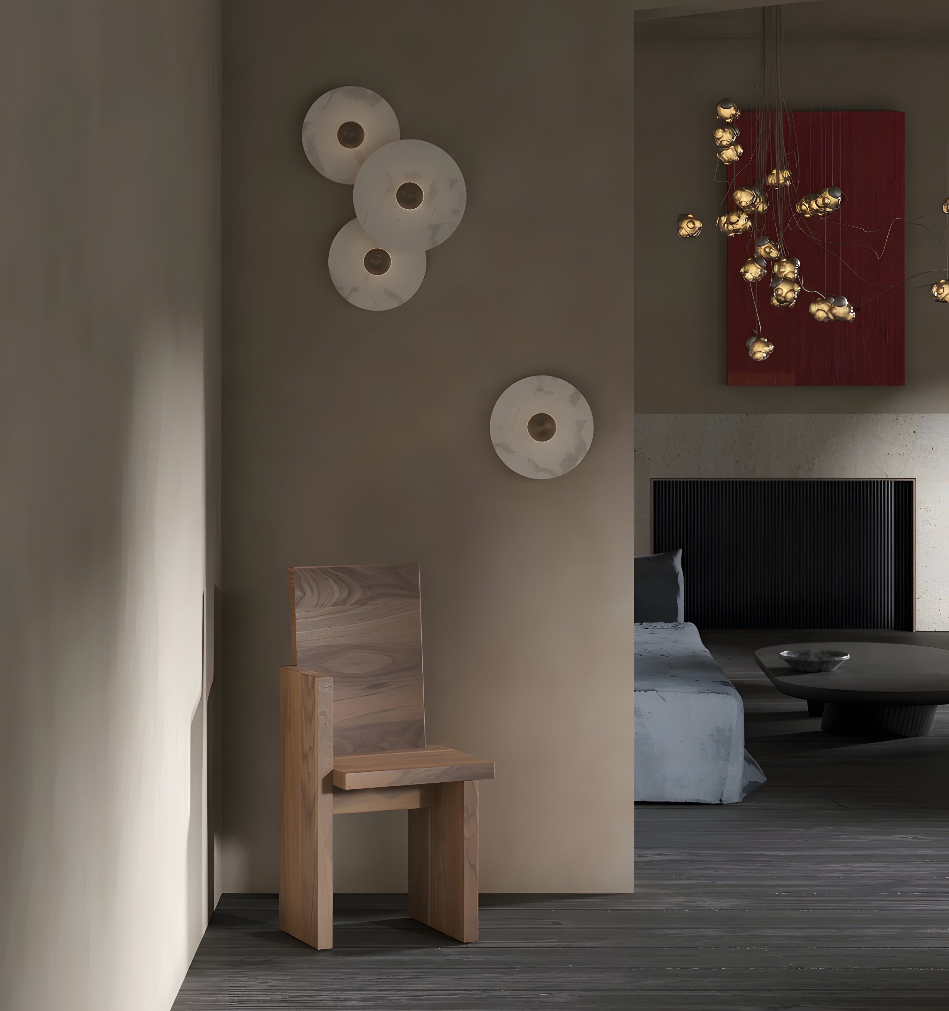 Round Alabaster Wall Lamp - NexioPick