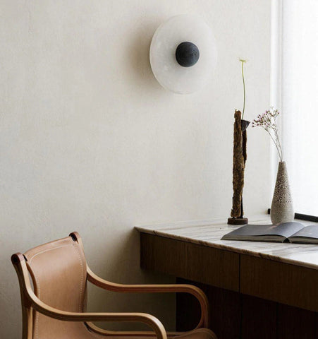 Round Alabaster Wall Lamp - NexioPick